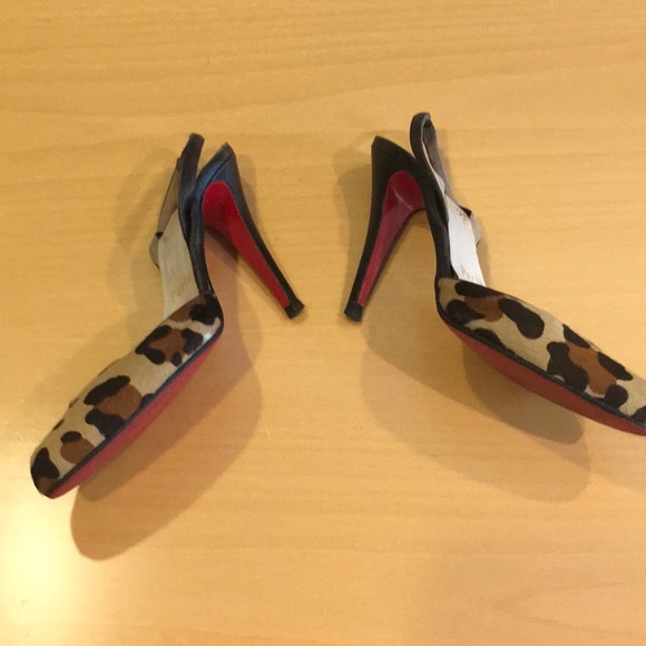 Louboutin Stiletto Heels Leopard Print - Picture 2 of 7